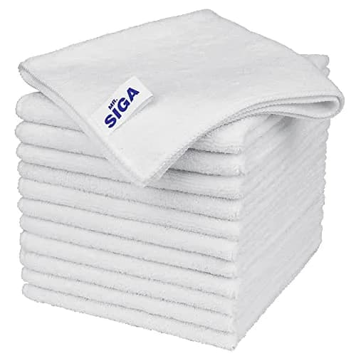 MR.SIGA Microfiber Cleaning Cloths, Streak Free Microfiber Towels, 12 Pack, 32cm x 32cm (12.6" x 12.6") | Absorbent & Lint-Free thumbnail 1