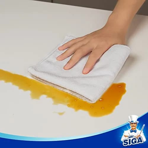 MR.SIGA Microfiber Cleaning Cloths, Streak Free Microfiber Towels, 12 Pack, 32cm x 32cm (12.6" x 12.6") | Absorbent & Lint-Free thumbnail 3