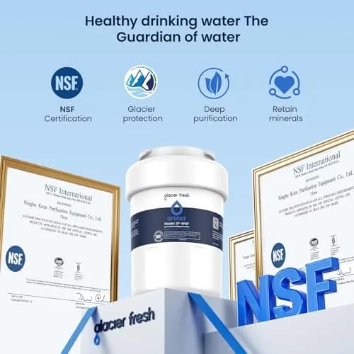 GLACIER FRESH MWF Refrigerator Water Filter 4-Pack | NSF Certified for Purer Water thumbnail 5