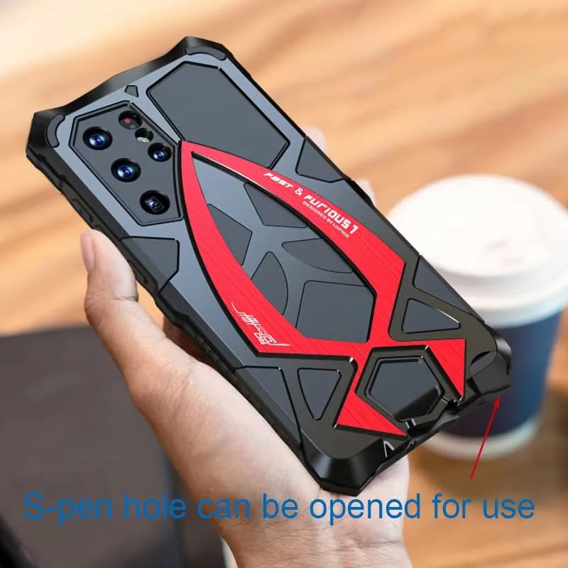 Lunivop Heavy Duty Metal Case for Samsung Galaxy S22 Ultra (6.8 inch) | Military Grade Protection thumbnail 10