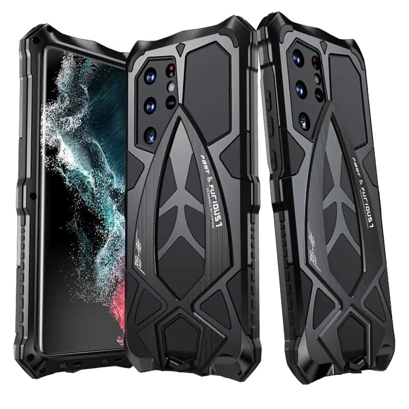 Lunivop Heavy Duty Metal Case for Samsung Galaxy S22 Ultra (6.8 inch) | Military Grade Protection thumbnail 2