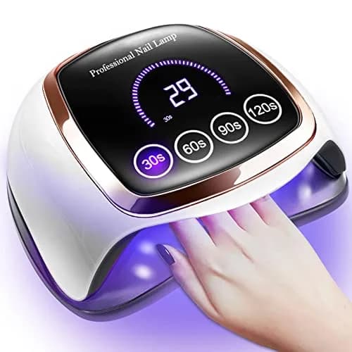 Gugusure 180W UV LED Nail Lamp Dryer for Gel Polish 8x9x4 Inch | Fast Curing with 42 Beads & Smart Sensor thumbnail 1