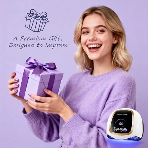 Gugusure 180W UV LED Nail Lamp Dryer for Gel Polish 8x9x4 Inch | Fast Curing with 42 Beads & Smart Sensor thumbnail 8