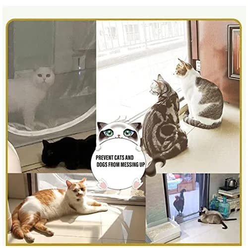 BOUTICOL Cat Resistant Mesh Screen Door 218 cm (86") | Nano-Mesh with Zipper for Balcony & Patio Doors thumbnail 6