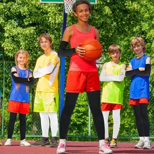 Geyoga Kids Compression Arm and Leg Sleeves Medium | Support & Sun Protection thumbnail 7