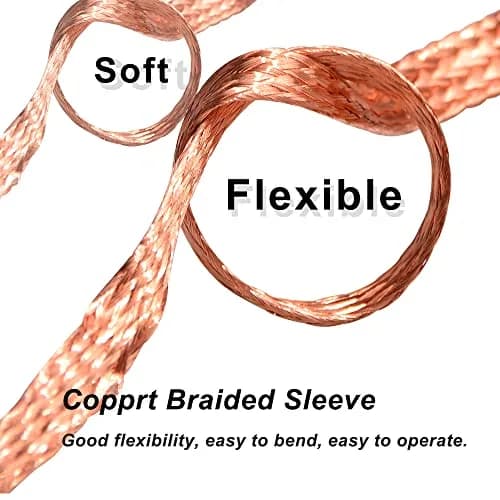 QuQuyi Copper Braided Ground Strap 9.84ft | Flexible Copper Wire for Grounding & Shielding thumbnail 6