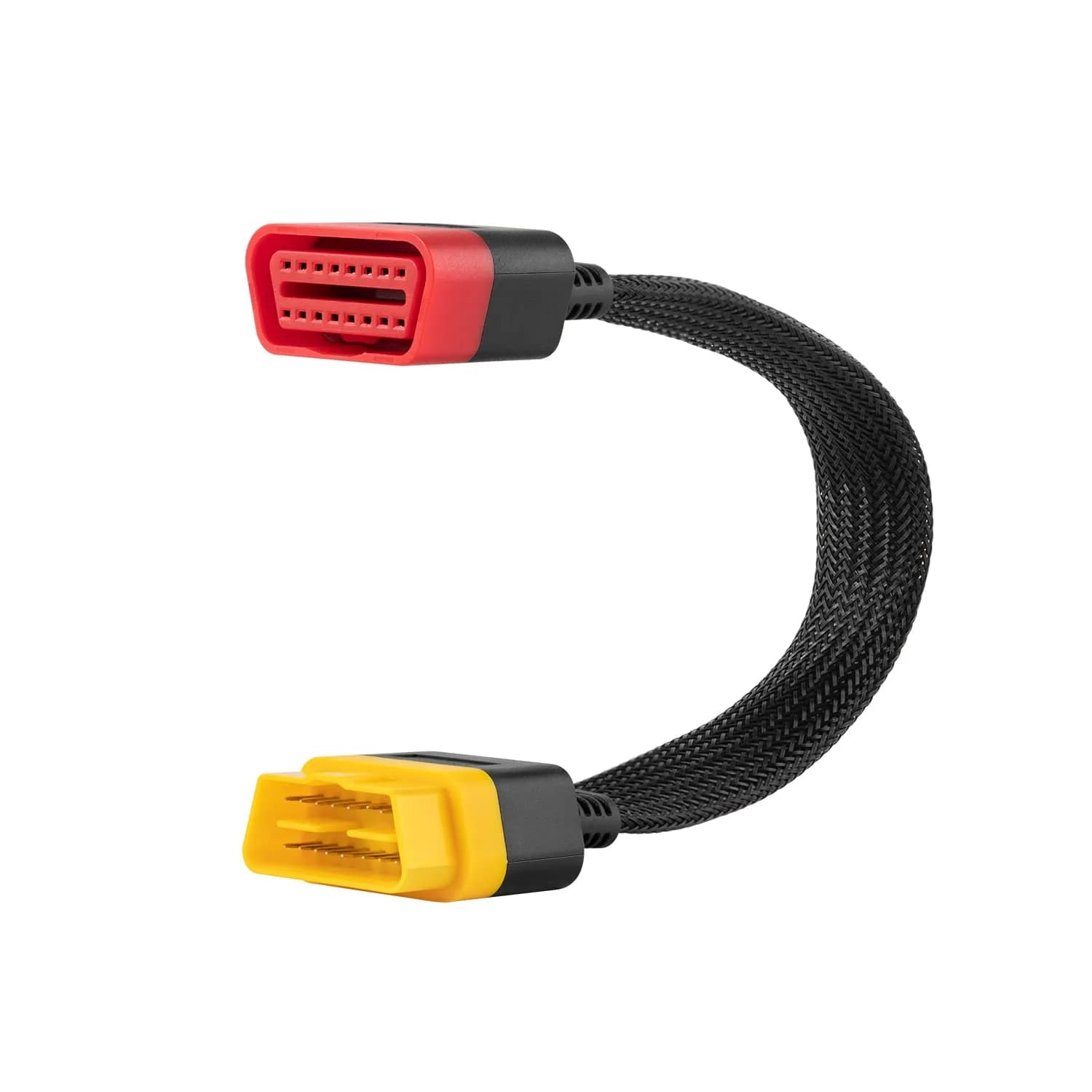 LAUNCH OBD2 Extension Cable 36cm (1.2FT) | Bendable 16-Pin Male to Female Cord — Red