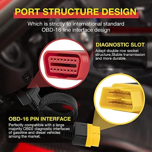 LAUNCH OBD2 Extension Cable 36cm (1.2FT) | Bendable 16-Pin Male to Female Cord thumbnail 5