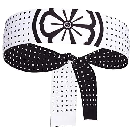 5Chaos Miyagi Do Karate Headband Costume, Daniel Larusso Head Tie 5.1cm (2" W) x 96.5cm (38" L) | Reversible Polyester Blend thumbnail 2