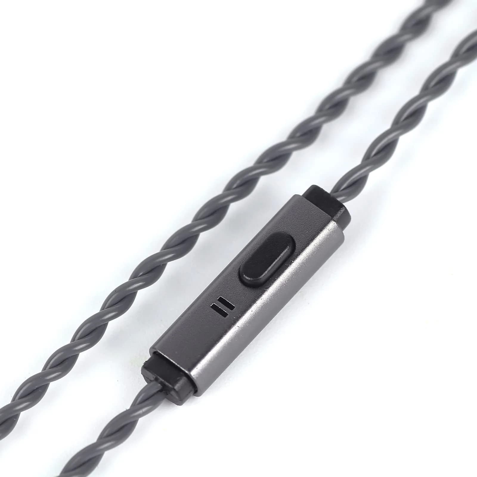 Linsoul Tripowin Grace Silver-Plated OFC Earphone Cable w/Mic | 1.25M, 3.5mm Plug, Microphone, Silver-Plated OFC — MMCX