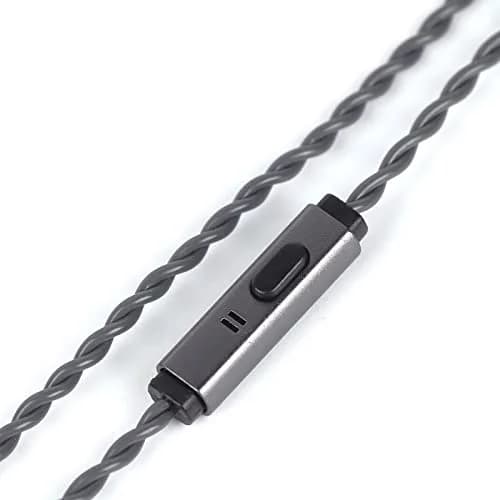 Linsoul Tripowin Grace Silver-Plated OFC Earphone Cable w/Mic | 1.25M, 3.5mm Plug, 0.78mm 2Pin, Microphone, Silver-Plated OFC, Soft Braided thumbnail 1