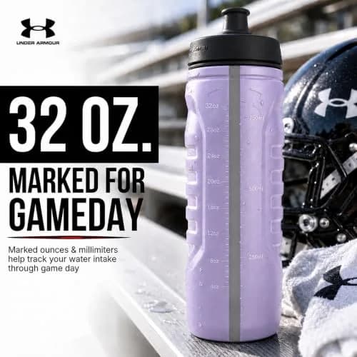 Under Armour Sideline Squeeze Water Bottle 946ml (32 oz) | Quick-Shot Lid for Easy Hydration thumbnail 2