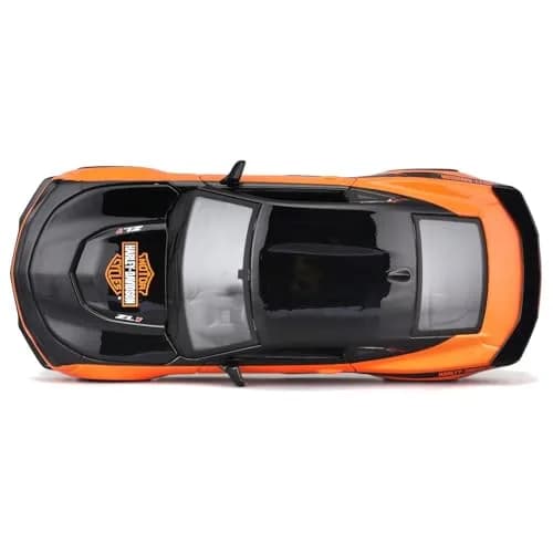 Maisto 1:24 H-D Custom - 2017 Chevrolet Camaro ZL1,Black/Orange | Diecast Model Car for Collectors thumbnail 7