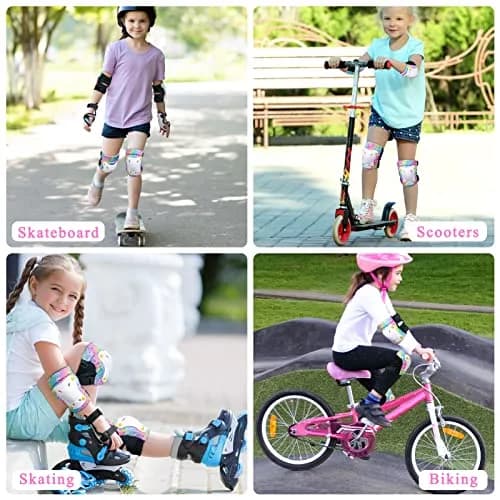 FIODAY Kids Protective Gear Set Medium (Rainbow) | Skateboarding, Cycling, Roller Skating thumbnail 6
