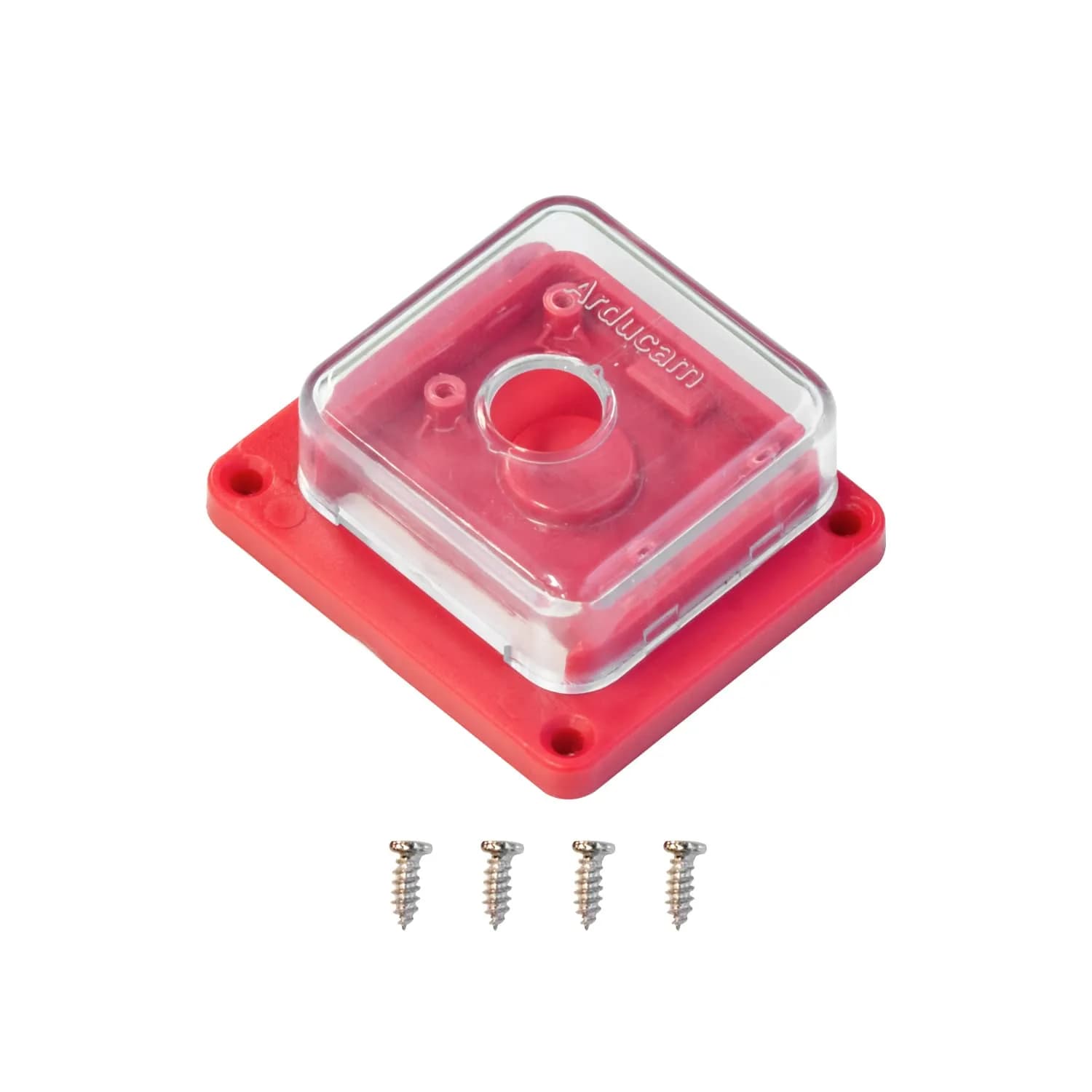 Arducam ABS Camera Case for Raspberry Pi Module 3, V1, V2 — Transparent, 25mm x 24mm Mount
