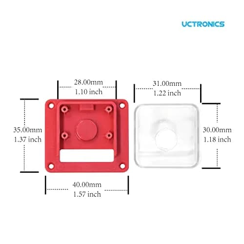 Arducam ABS Camera Case for Raspberry Pi Module 3, V1, V2 — Transparent, 25mm x 24mm Mount thumbnail 6