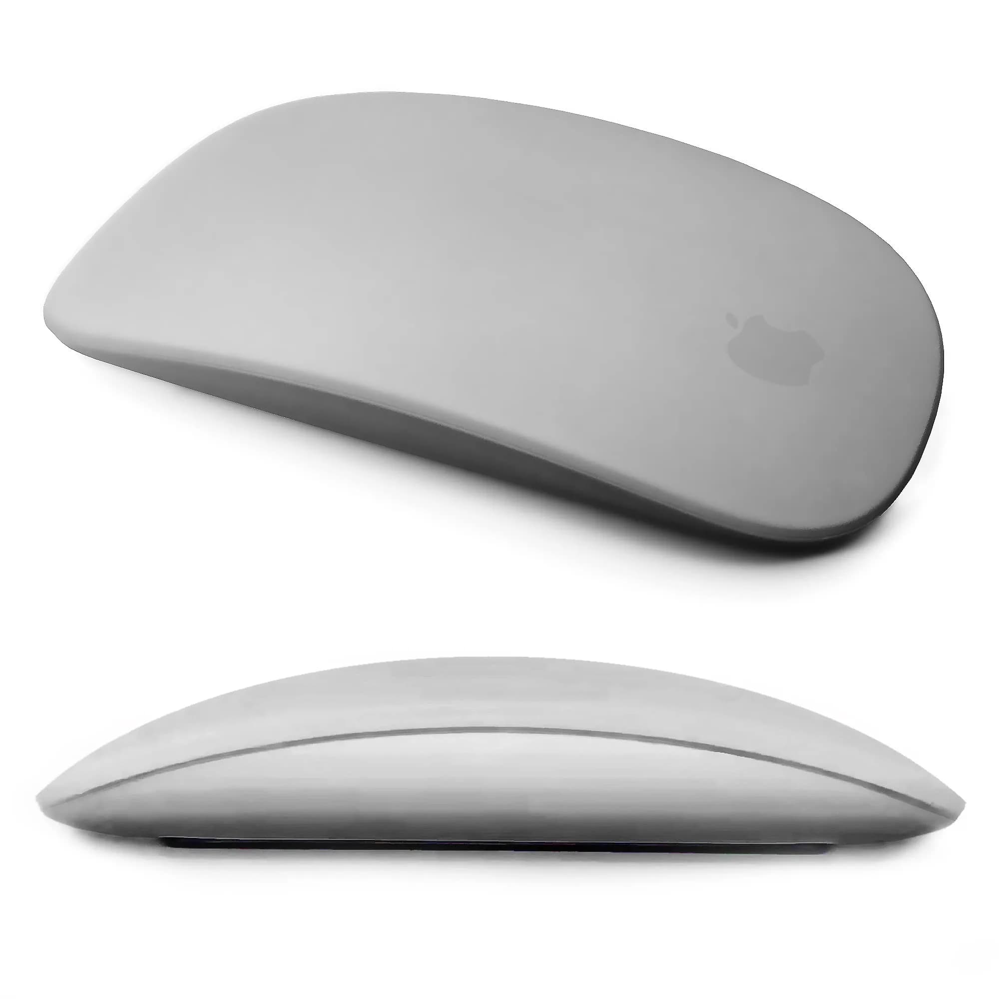 IRAINSUN Magic Mouse Silicone Case Cover for Apple Magic Mouse 1 & 2, White | Soft Ultra-Thin Silicone Skin — 2-black