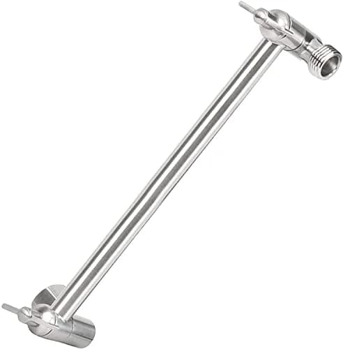 NearMoon Adjustable Shower Arm 11 Inch Brushed Nickel | Universal Connection, Anti-Leak, Easy Install thumbnail 1
