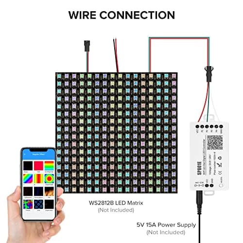 SEZO SP801E WS2812B WiFi Controller | App Control for LED Strip Lights in India thumbnail 2