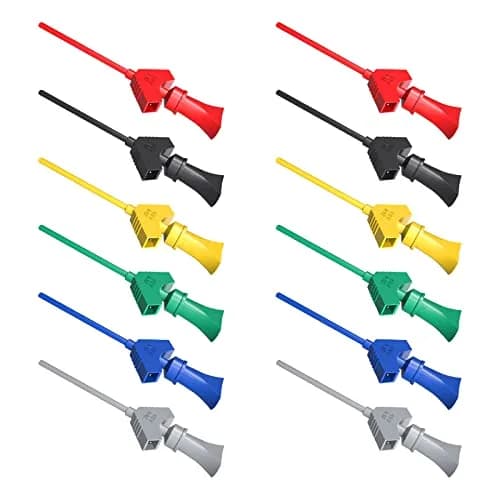 Goupchn SMD IC Test Hook Clip Set, 12PCS (6 Colors) | Precision Measuring Tools for Electronics Testing thumbnail 2