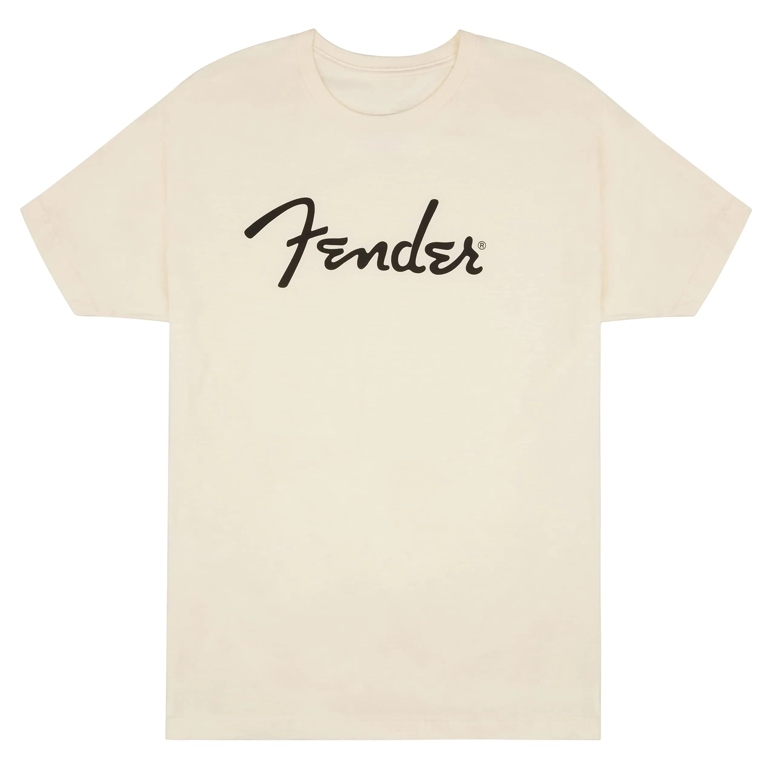 Fender Spaghetti Logo T-Shirt, Olympic White, XL | Classic Guitar Heritage Cotton Tee - main product image