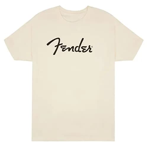 Fender Spaghetti Logo T-Shirt, Olympic White, XL | Classic Guitar Heritage Cotton Tee thumbnail 1