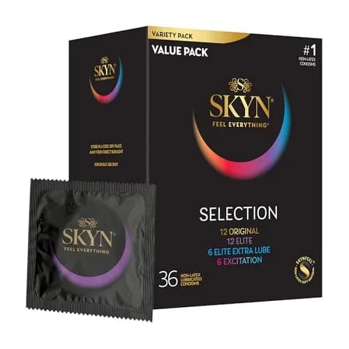 SKYN Selection Condoms, 36 Count (Pack of 1) | Latex-Free Polyisoprene Condoms - main product image