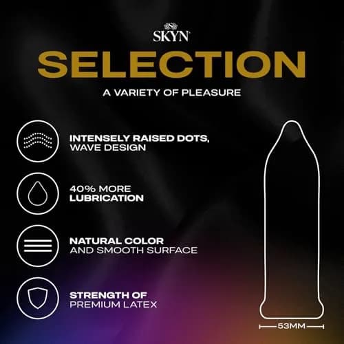 SKYN Selection Condoms, 36 Count (Pack of 1) | Latex-Free Polyisoprene Condoms - view 3