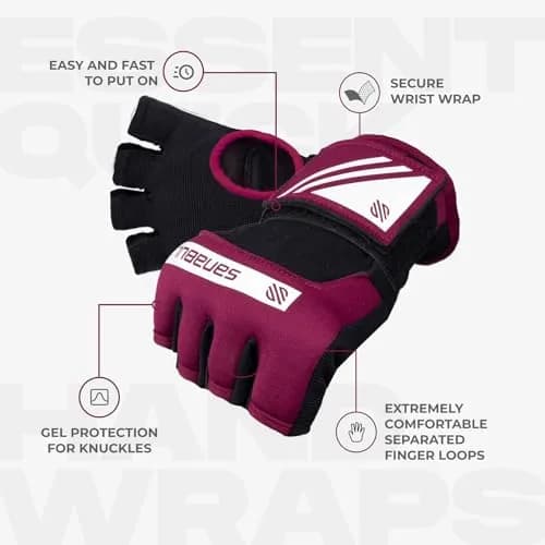 Sanabul Gel Boxing Hand Wraps for Men & Women Purple/White | Superior Knuckle & Wrist Support (120 chars) thumbnail 4