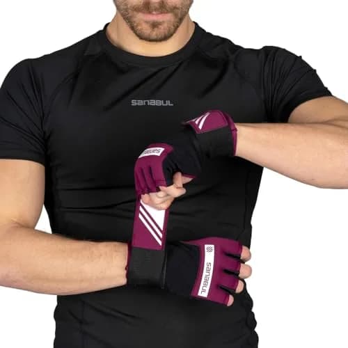 Sanabul Gel Boxing Hand Wraps for Men & Women Purple/White | Superior Knuckle & Wrist Support (120 chars) thumbnail 7