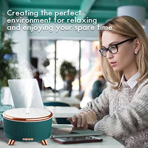 Jpord 500ml Cool Mist Aroma Diffuser with Remote & 7-Color LED | Covers Up to 380 sq ft thumbnail 7