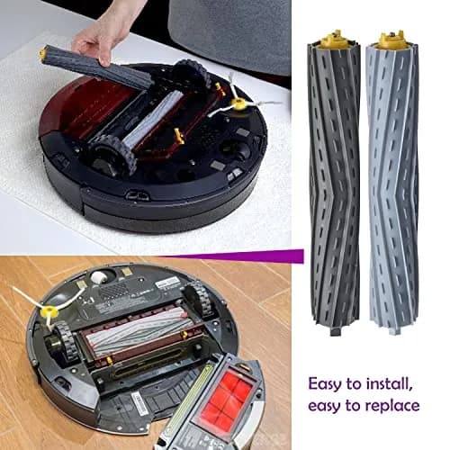 PELLYDA Replacement Rubber Roller Brushes for iRobot Roomba 800 & 900 Series | Tangle-Free Debris Extractor (2 Sets) thumbnail 5