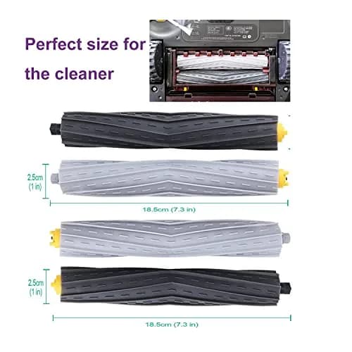 PELLYDA Replacement Rubber Roller Brushes for iRobot Roomba 800 & 900 Series | Tangle-Free Debris Extractor (2 Sets) thumbnail 2