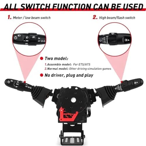 Obokidly Video Game Controller Support for G27/G29/G920/G923 & Thrustmaster, Black | Realistic Racing Simulator Accessory thumbnail 3