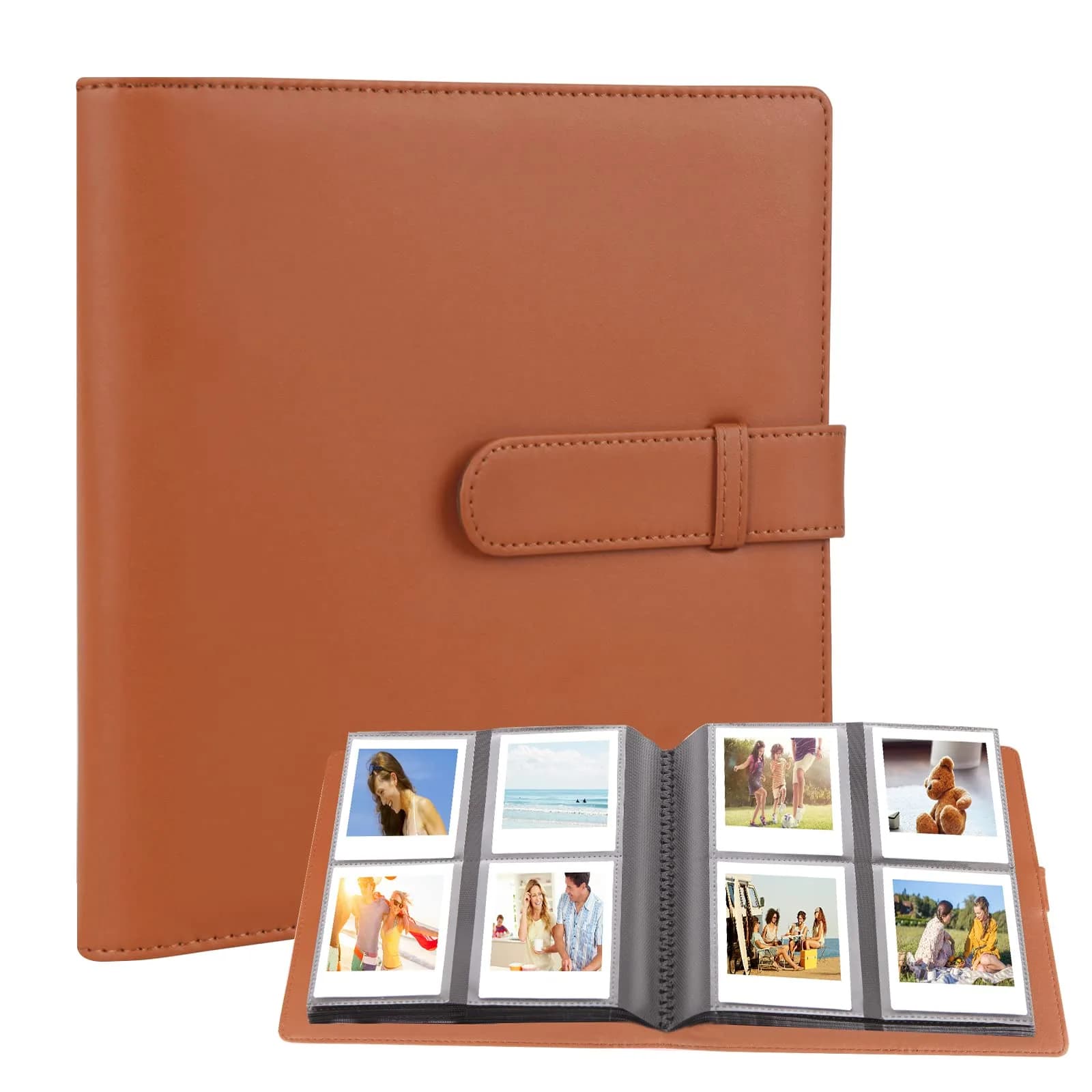 Rekeen Photo Album for Instax Square Photos 288 Pockets | Large Capacity, Brown — brown