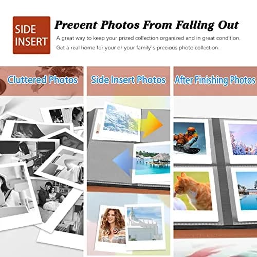 Rekeen Photo Album for Instax Square Photos 288 Pockets | Large Capacity, Brown thumbnail 6