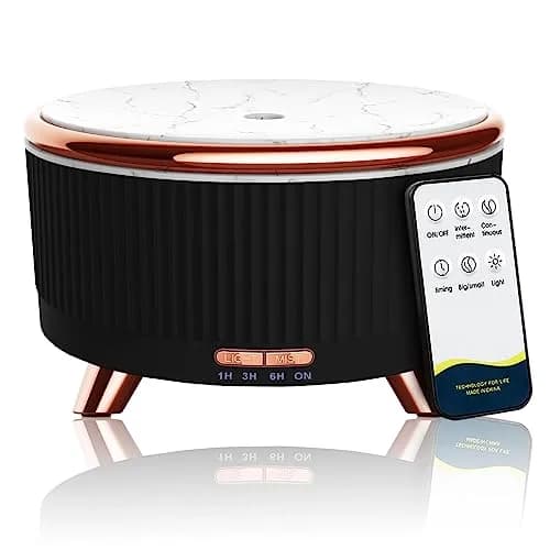 Jpord Aroma Diffuser 500ml | Ultrasonic Mist, 4 Modes, Whisper-Quiet, Remote & 7-Color LED thumbnail 1