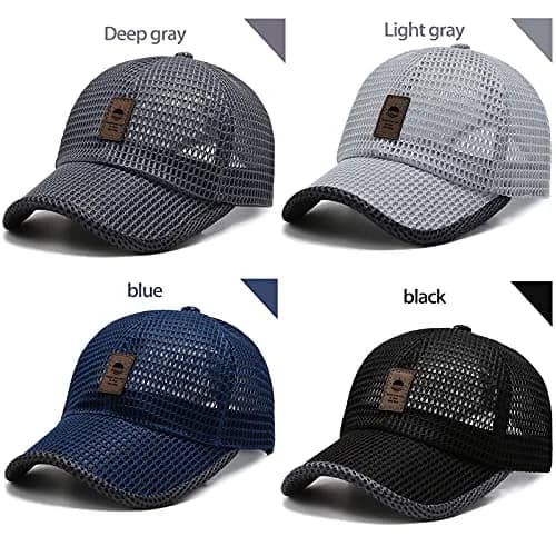 KECOP Full Mesh Baseball Cap Black | Breathable Lightweight Summer Hat for Men & Women thumbnail 6