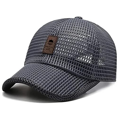 KECOP Full Mesh Cap Dark Grey | Breathable Cooling Hat for Men & Women, Lightweight Polyester, Adjustable Fit thumbnail 1