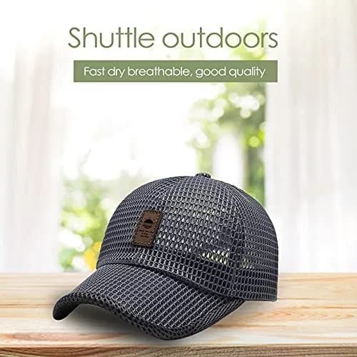 KECOP Full Mesh Cap Dark Grey | Breathable Cooling Hat for Men & Women, Lightweight Polyester, Adjustable Fit thumbnail 3