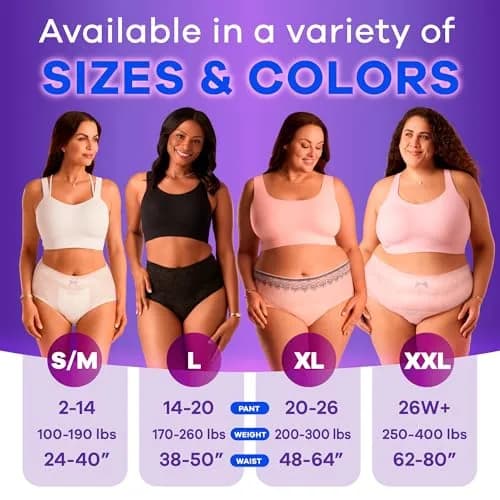 Always Discreet Incontinence Underwear for Women Maximum Absorbency S/M 42 Count | Disposable Protection thumbnail 5