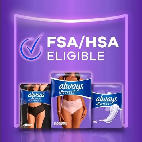 Always Discreet Incontinence Underwear for Women Maximum Absorbency S/M 42 Count | Disposable Protection thumbnail 8