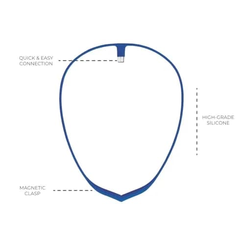 Upright GO Magnetic Necklace (Small, Navy Blue) | Posture Trainer Accessory for GO2 & GOS thumbnail 4