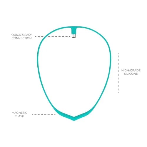 Upright GO Magnetic Necklace (Turquoise) for GO S and GO 2 Posture Trainer | Adhesive-Free All-Day Wear thumbnail 4