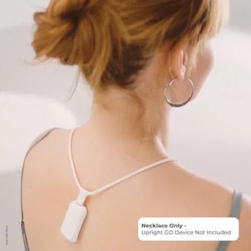 Upright GO Magnetic Necklace for GO S and GO 2 Posture Trainer (White) | Silicone, Adhesive-Free thumbnail 2