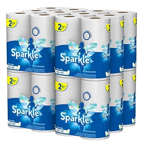 Sparkle Pick-A-Size Paper Towels, 24 Triple Rolls (3960 Sheets) | Strong & Absorbent for Everyday Cleaning thumbnail 1