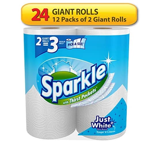 Sparkle Pick-A-Size Paper Towels, 24 Triple Rolls (3960 Sheets) | Strong & Absorbent for Everyday Cleaning thumbnail 3