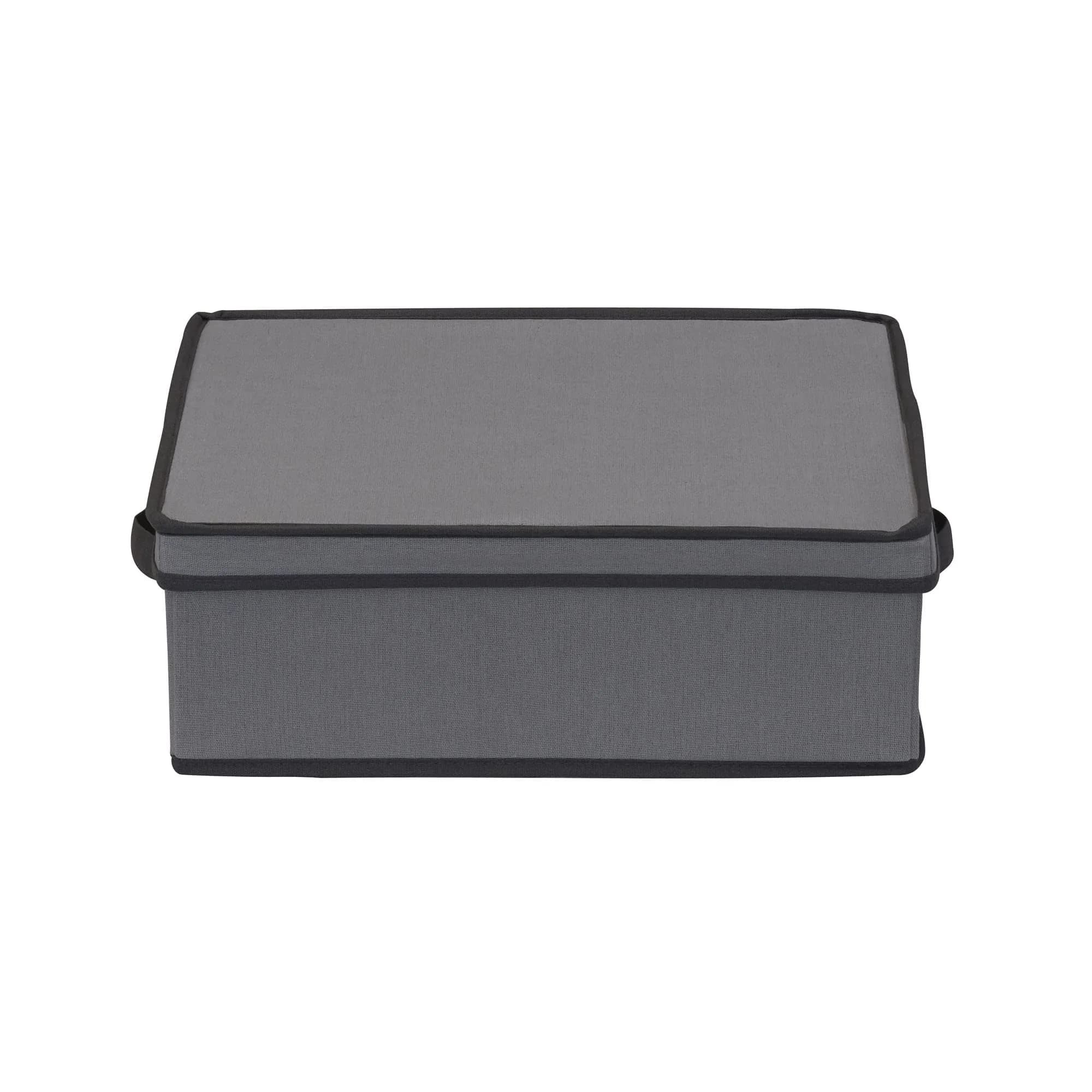 Household Essentials Gray Storage Box with Window & 12 Compartments | 37cm L x 43cm H x 5cm W - view 7