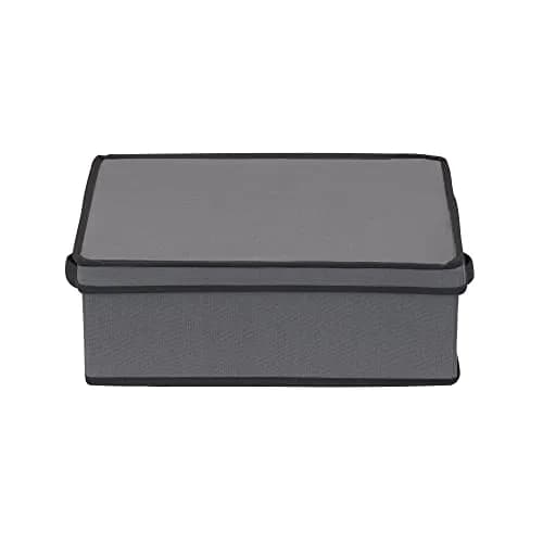 Household Essentials Gray Storage Box with Window & 12 Compartments | 37cm L x 43cm H x 5cm W thumbnail 7