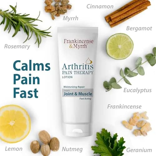 Frankincense & Myrrh Arthritis Pain Therapy Lotion, 3oz | Fast Relief for Joints & Back thumbnail 3
